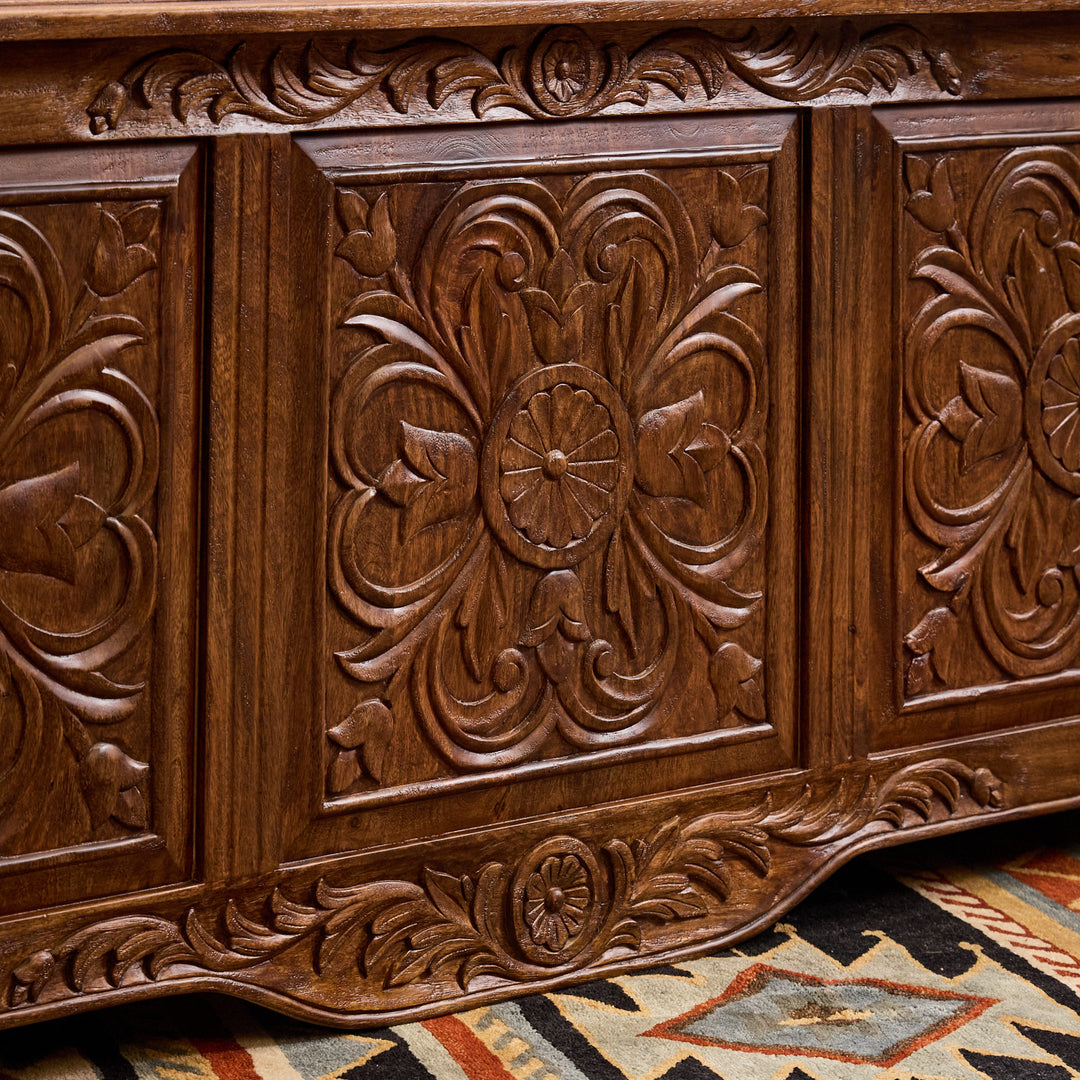 Pagosa Carved Office Desk
