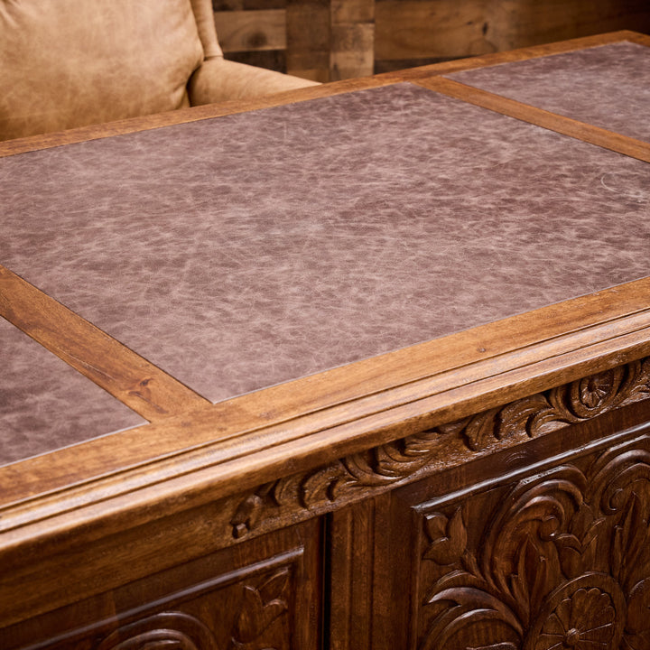 Pagosa Carved Office Desk
