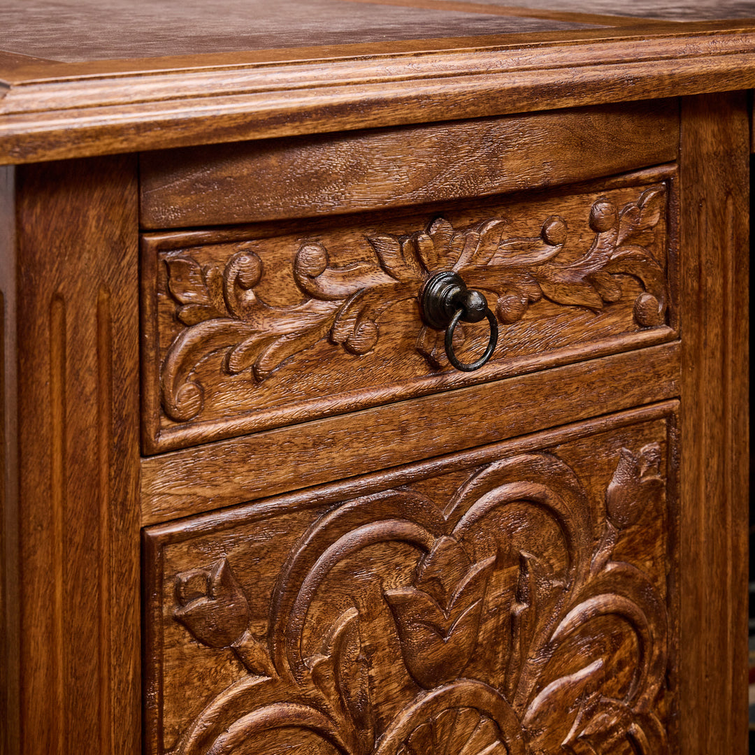 Pagosa Carved Office Desk
