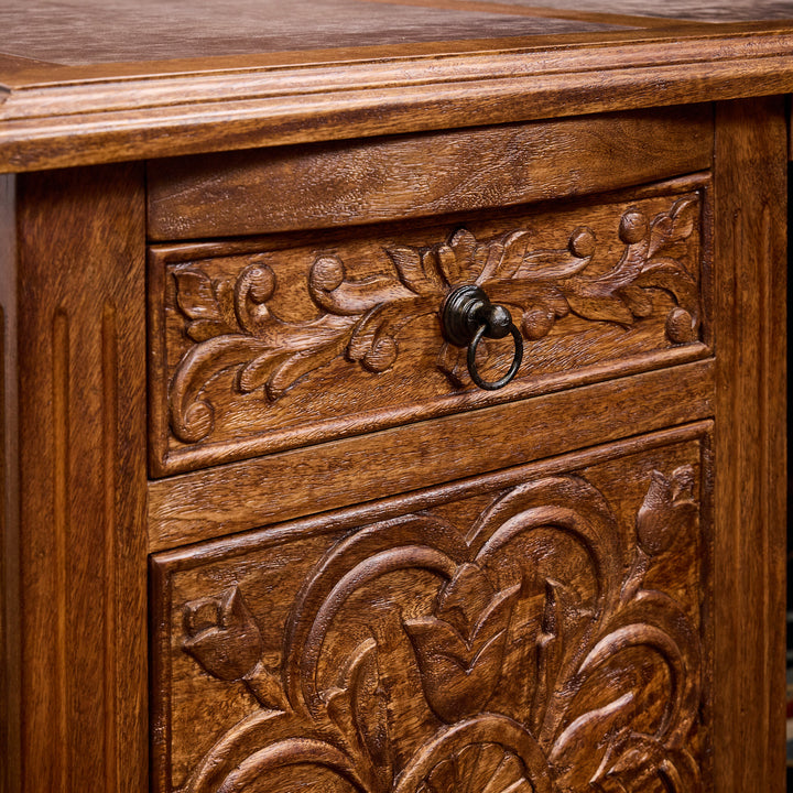 Pagosa Carved Office Desk