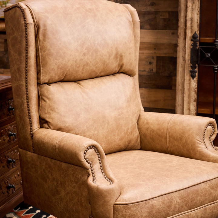 Out West Vanilla Leather Office Chair