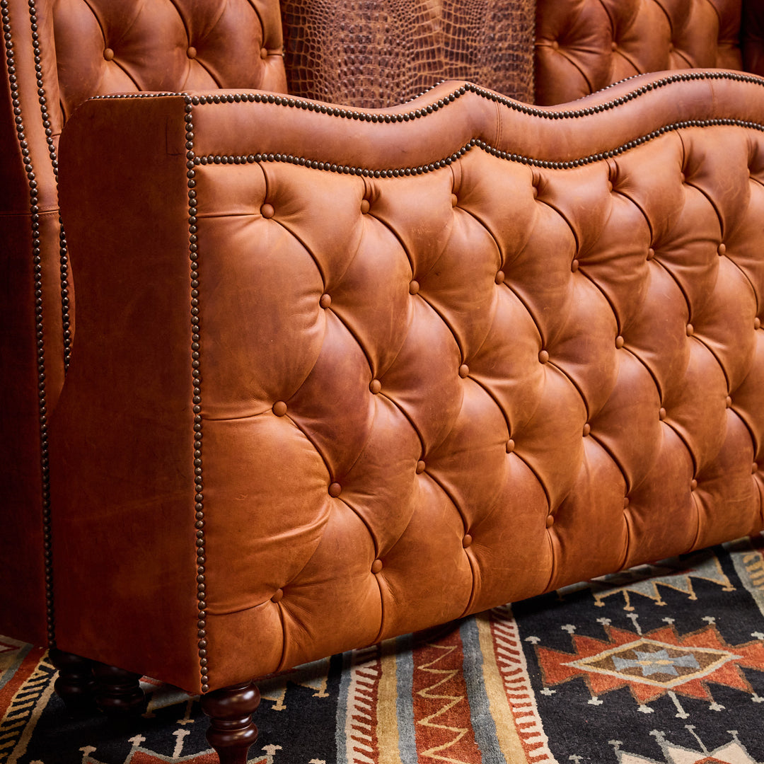 Frontier Western Leather Bed (Berkshire Croc)