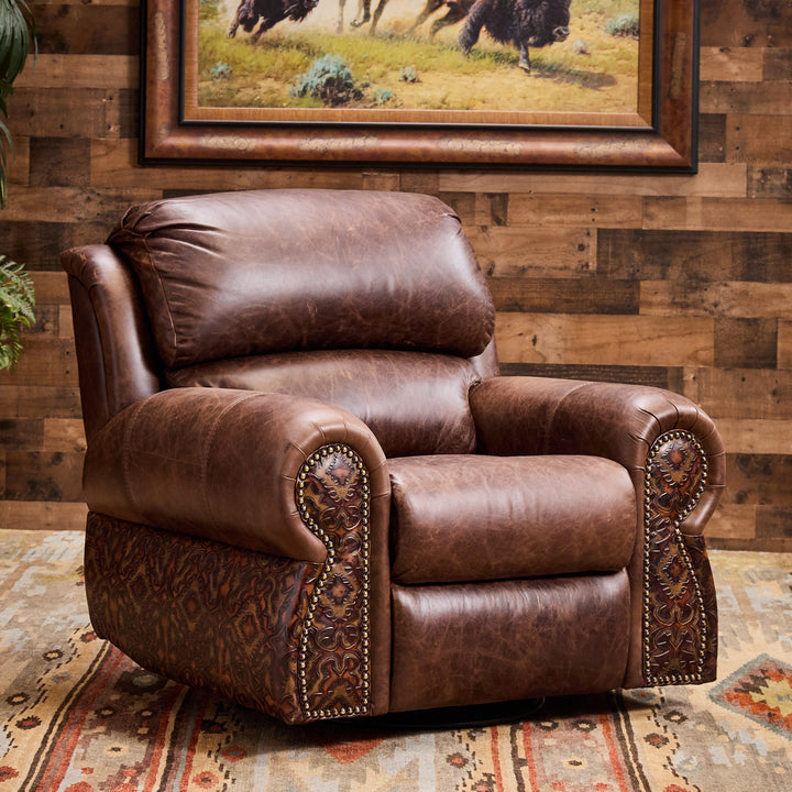 Bosque Chocolate Coralino Leather Recliner