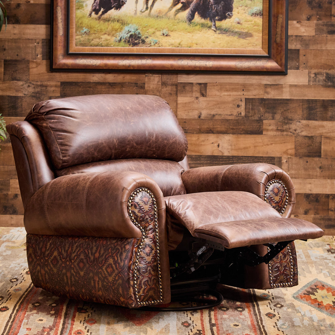 Bosque Chocolate Coralino Leather Recliner