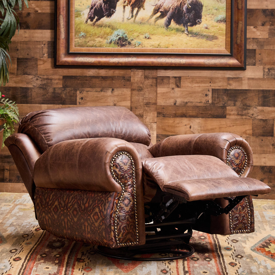 Bosque Chocolate Coralino Leather Recliner