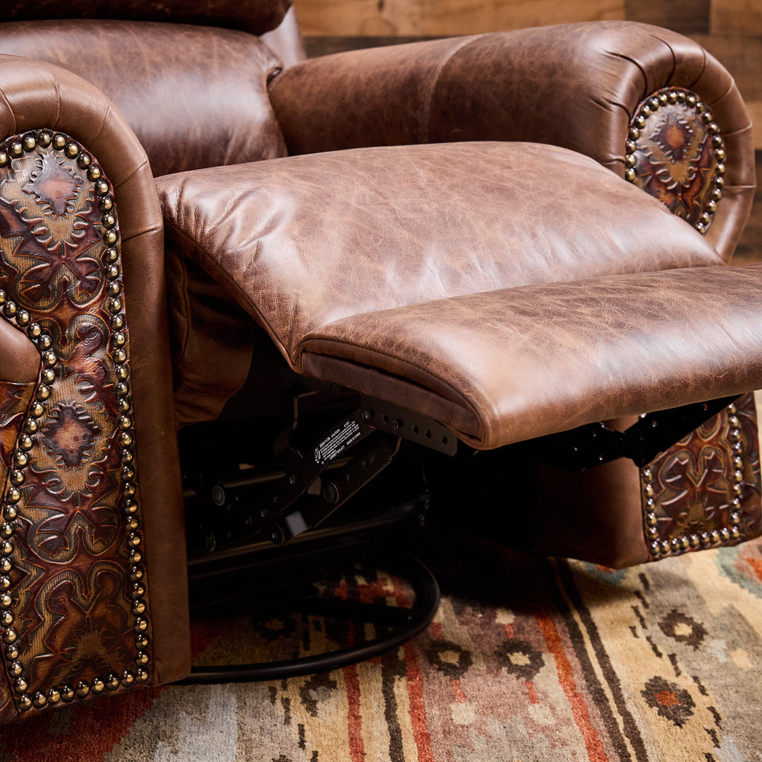 Bosque Chocolate Coralino Leather Recliner