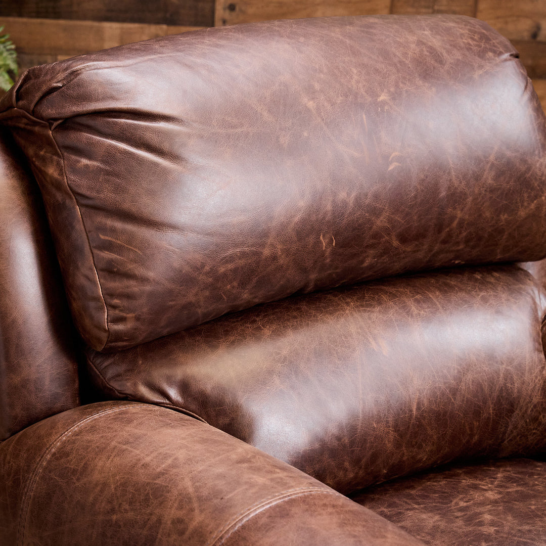 Bosque Chocolate Coralino Leather Recliner