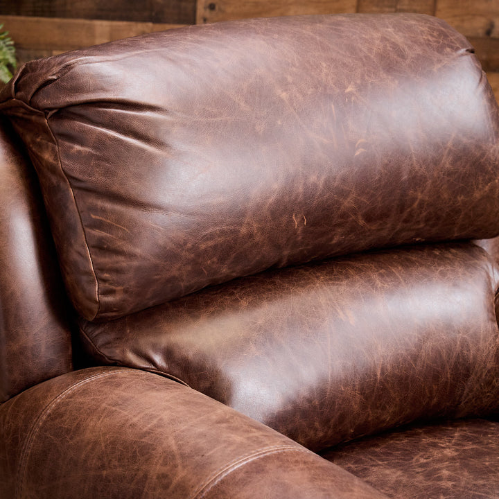Bosque Chocolate Coralino Leather Recliner
