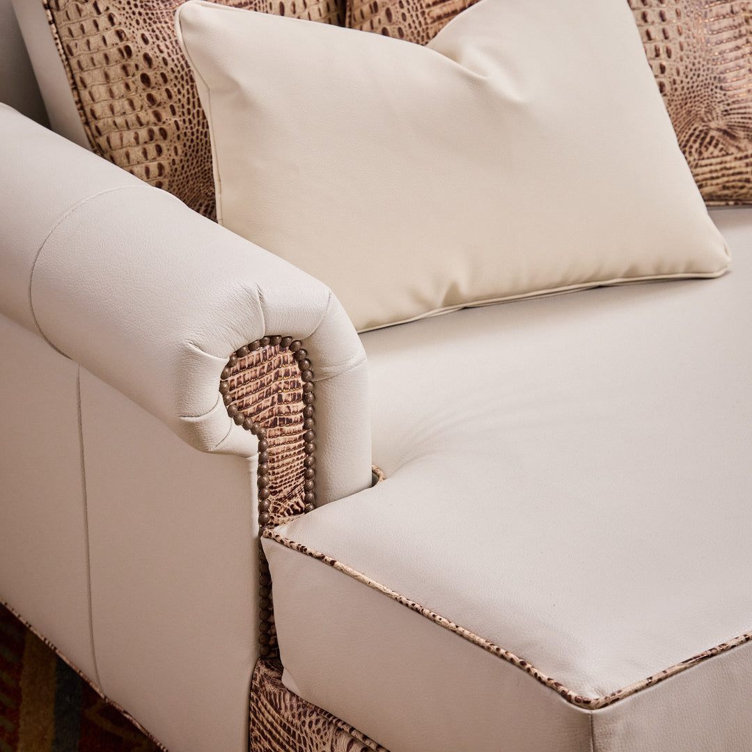 Weston Croc Leather Chaise