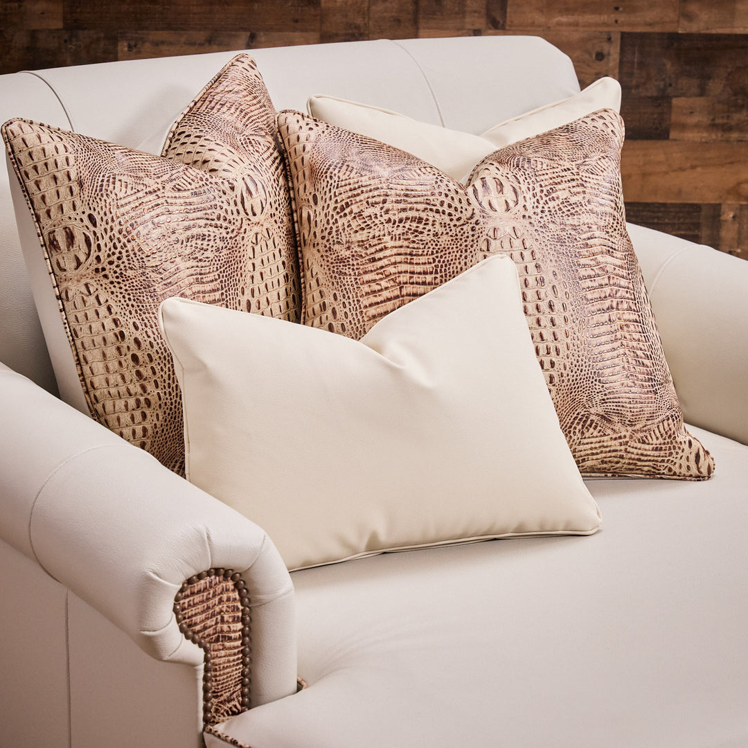 Weston Croc Leather Chaise