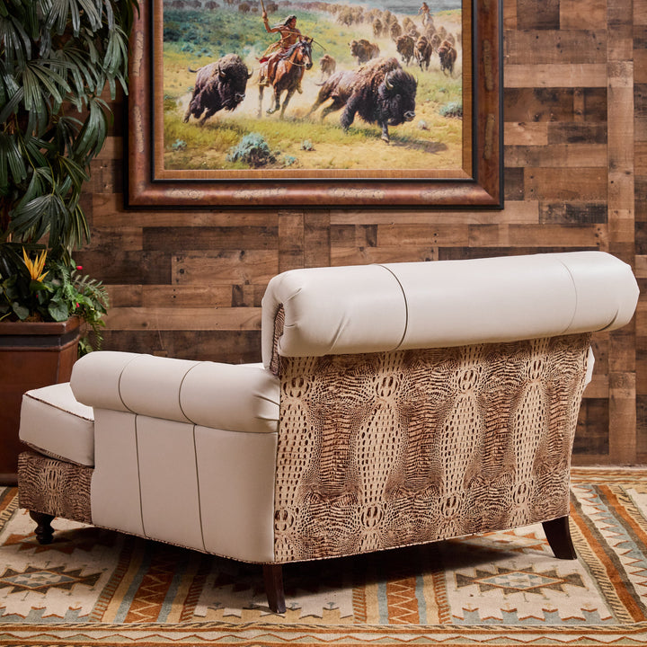 Weston Croc Leather Chaise