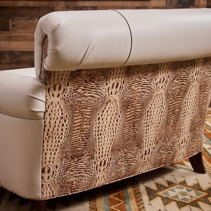 Weston Croc Leather Chaise