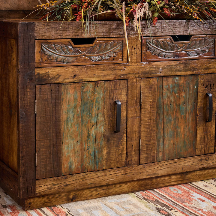 Indian Feather Rustic Buffet