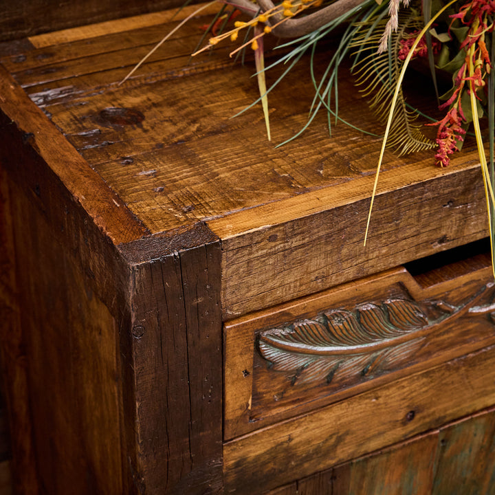 Indian Feather Rustic Buffet