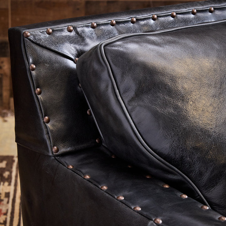 Blue Smoke Leather Sofa Collection