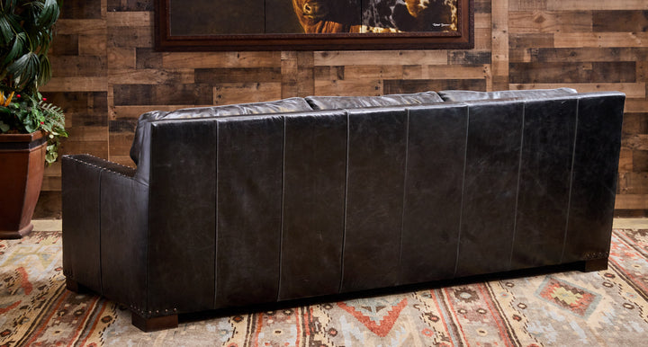 Blue Smoke Leather Sofa Collection