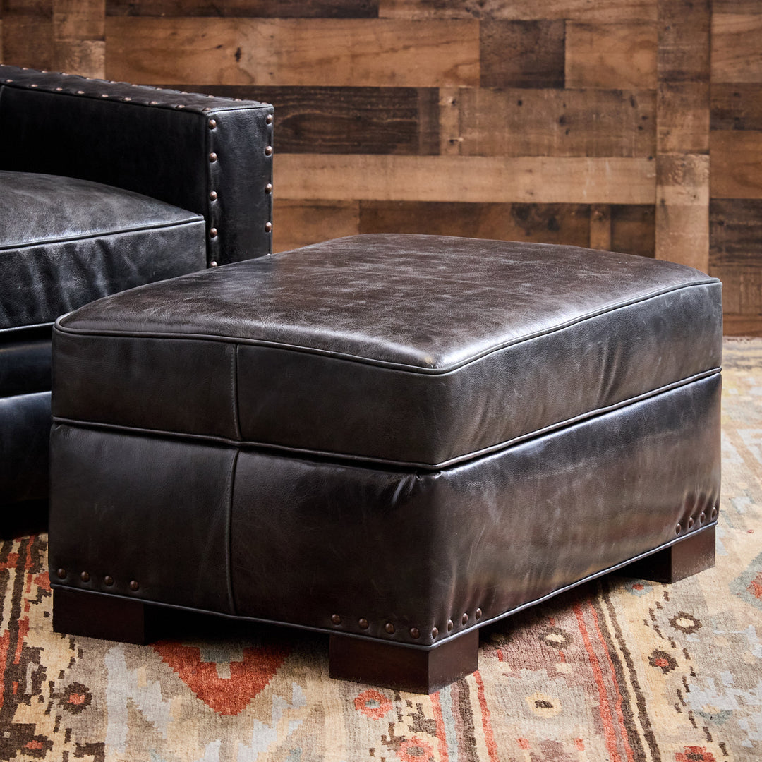 Blue Smoke Leather Sofa Collection