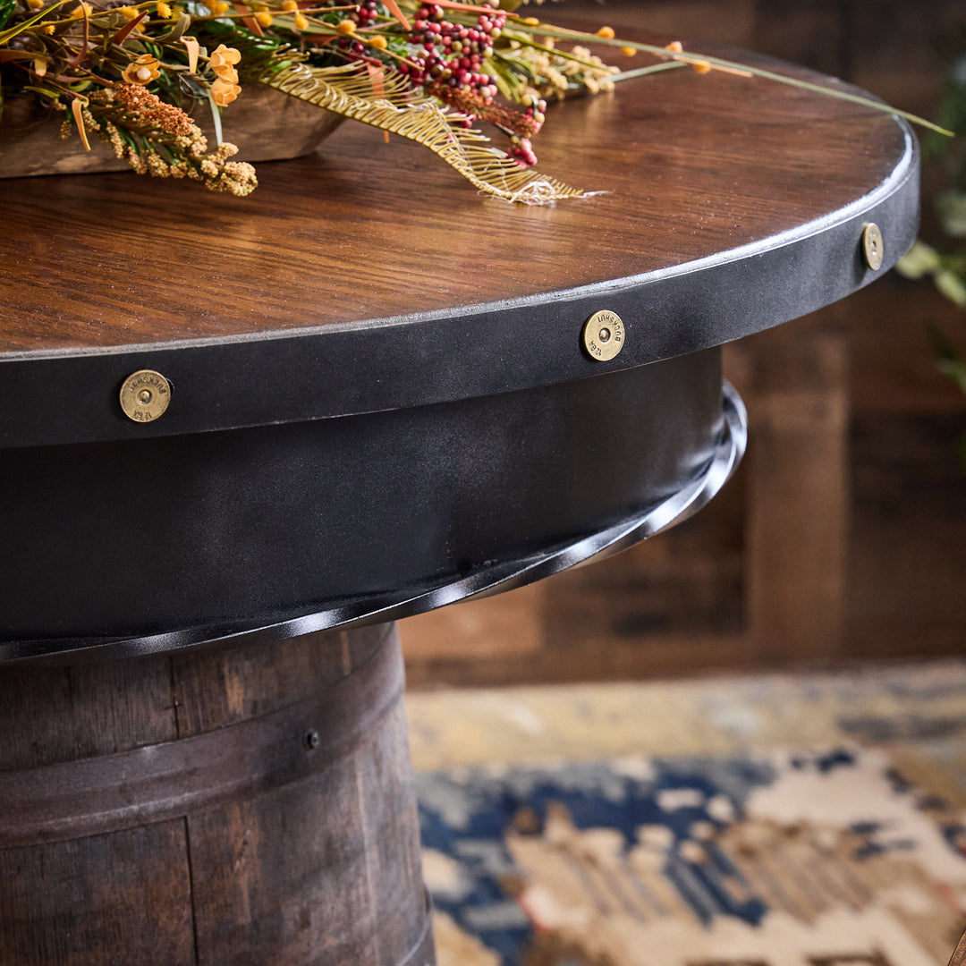 Whiskey Barrel Pub Table