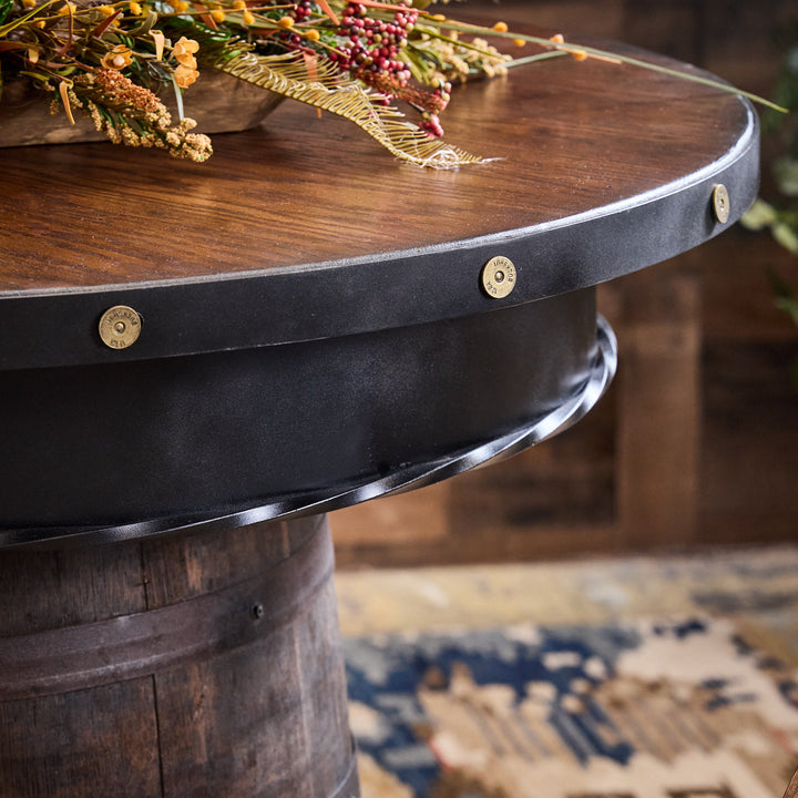 Whiskey Barrel Pub Table