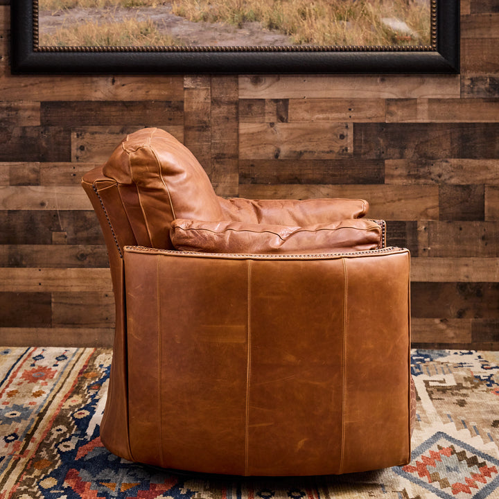 Brenham Croc Western Leather Snug Recliner