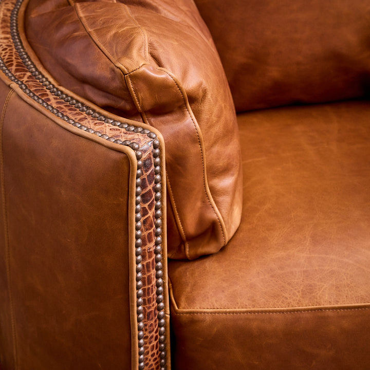 Brenham Croc Western Leather Snug Recliner