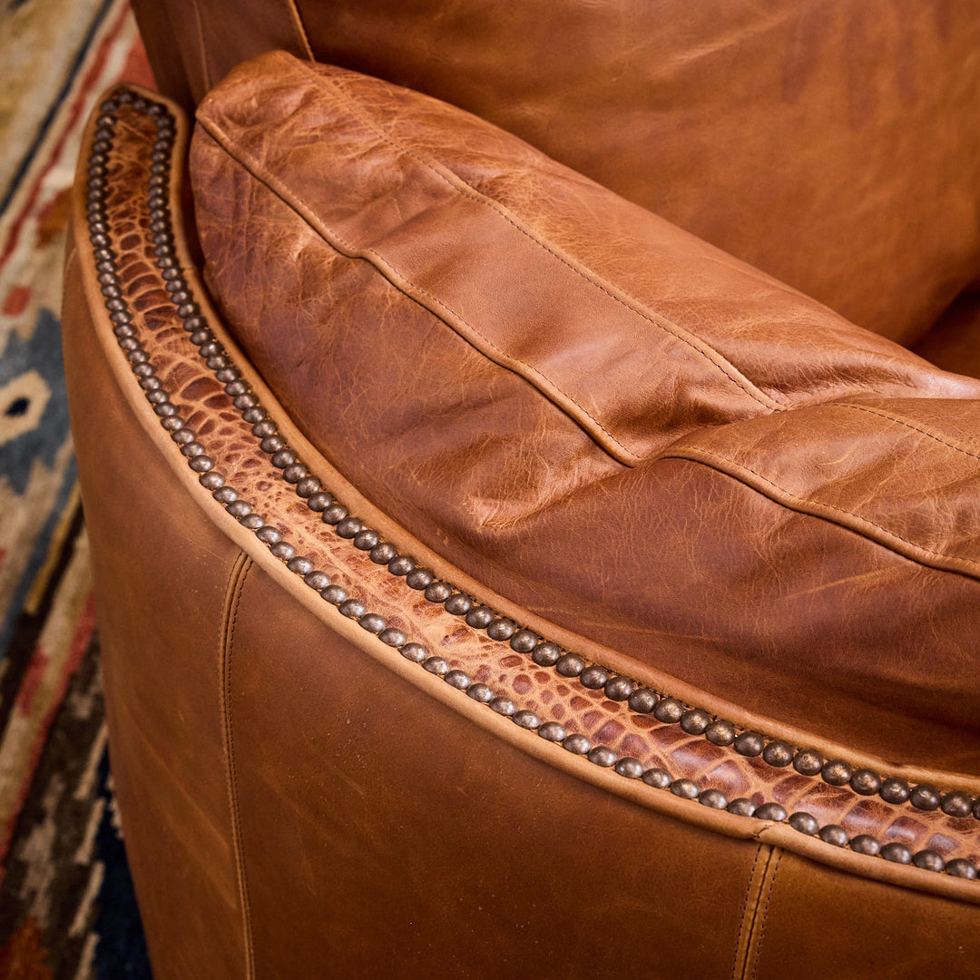 Brenham Croc Western Leather Snug Recliner