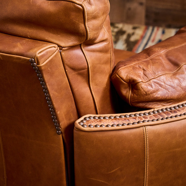 Brenham Croc Western Leather Snug Recliner