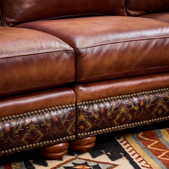 Kayhill Bosque Curved Leather Sofa