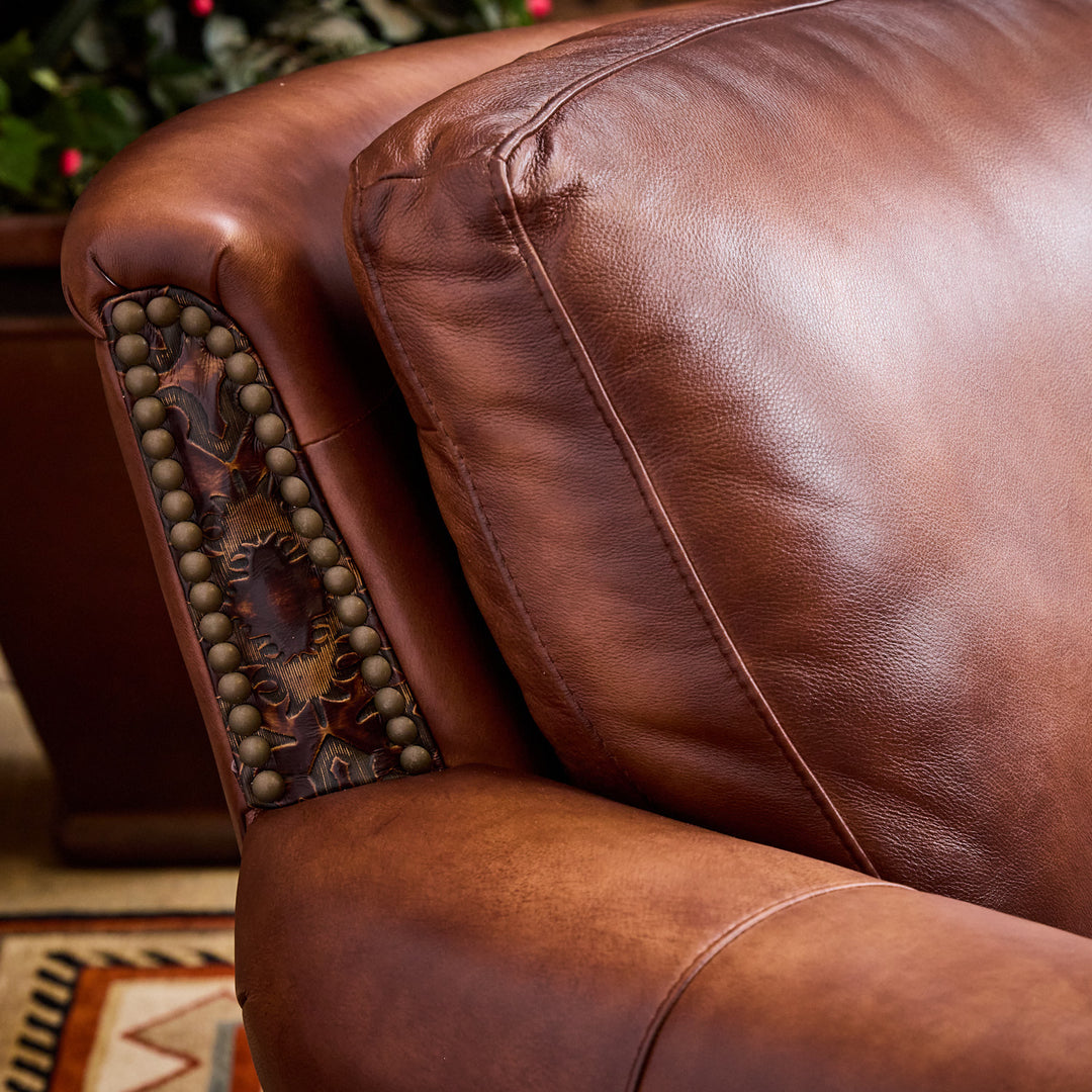 Kayhill Bosque Curved Leather Sofa