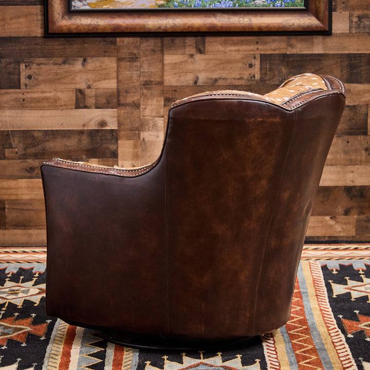 Puglia Axis Leather Swivel Chair