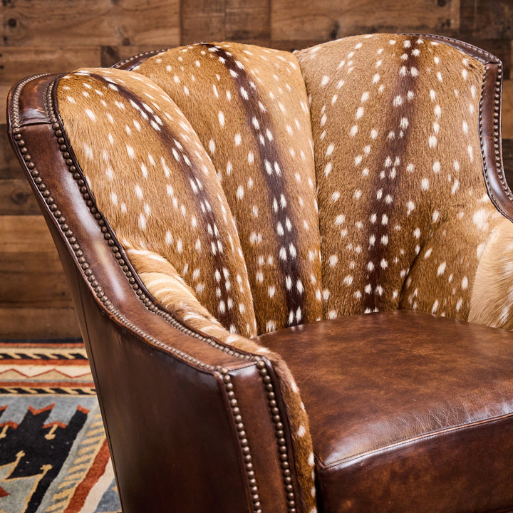 Puglia Axis Leather Swivel Chair