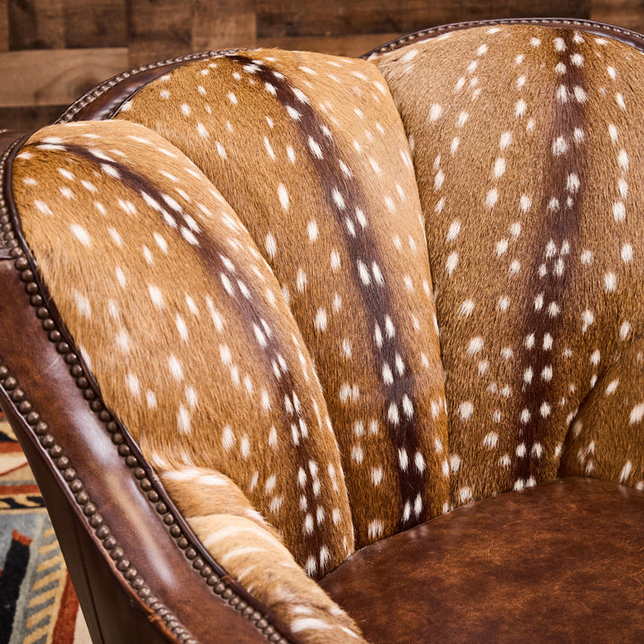 Puglia Axis Leather Swivel Chair