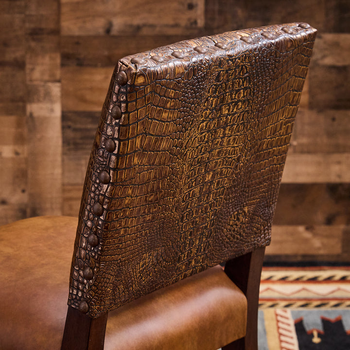 Copper Croc Bar Stool