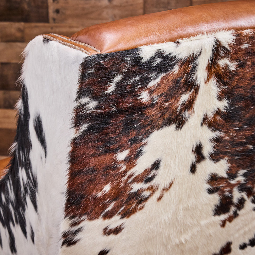 Cheyenne Boot Stitch Western Leather Chair