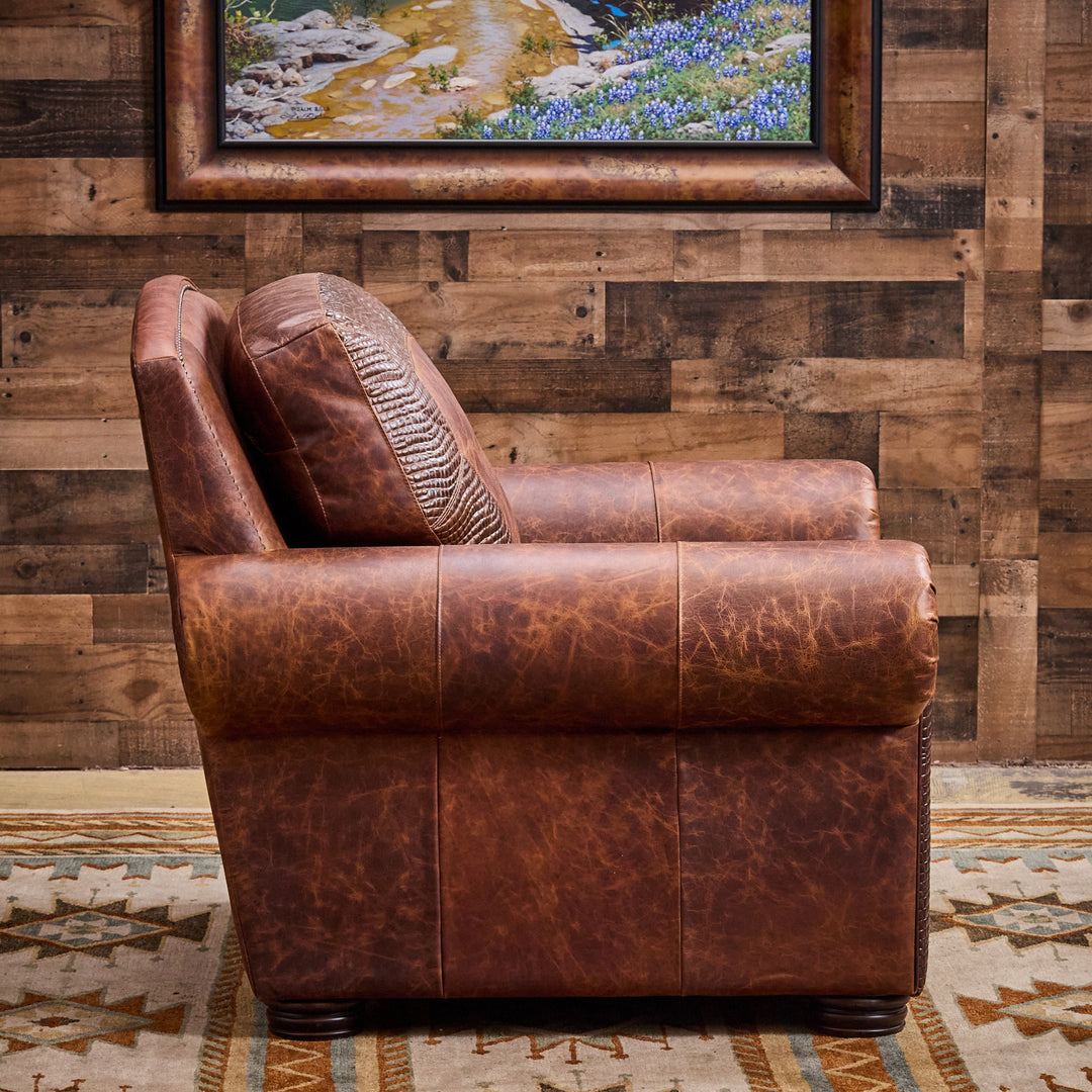 Denver Bison Leather Chair