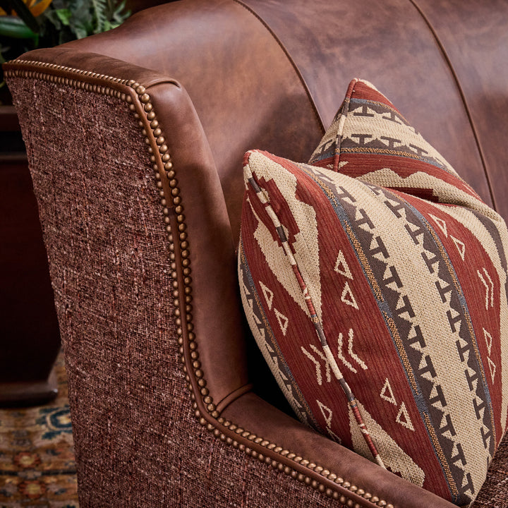 Pueblo Western Leather Loveseat