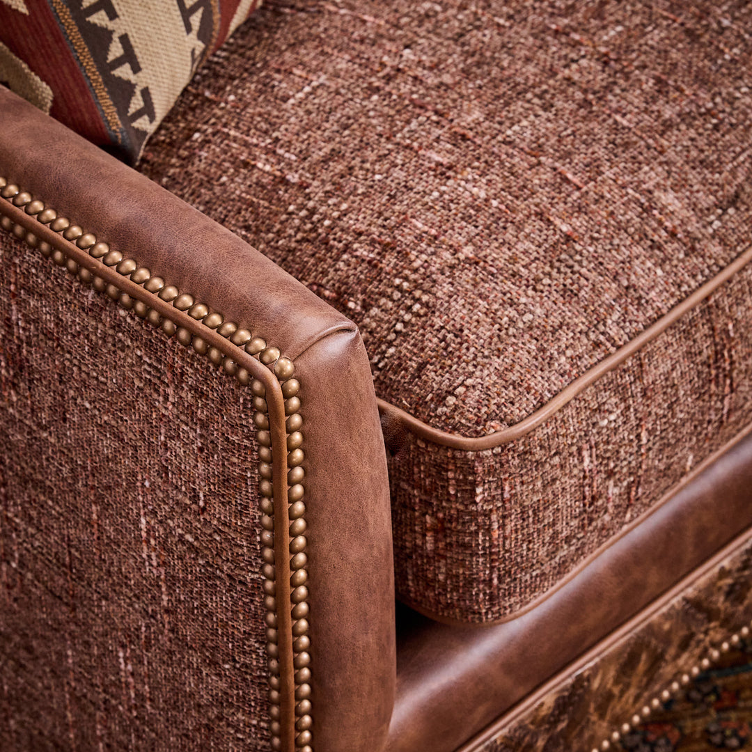 Pueblo Western Leather Loveseat
