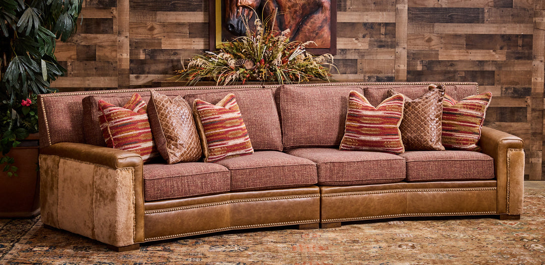 Scottsdale Valley Western Curved Sofa