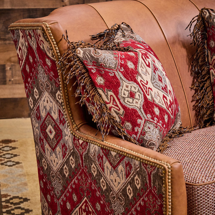 Roaring Springs Western Leather Loveseat