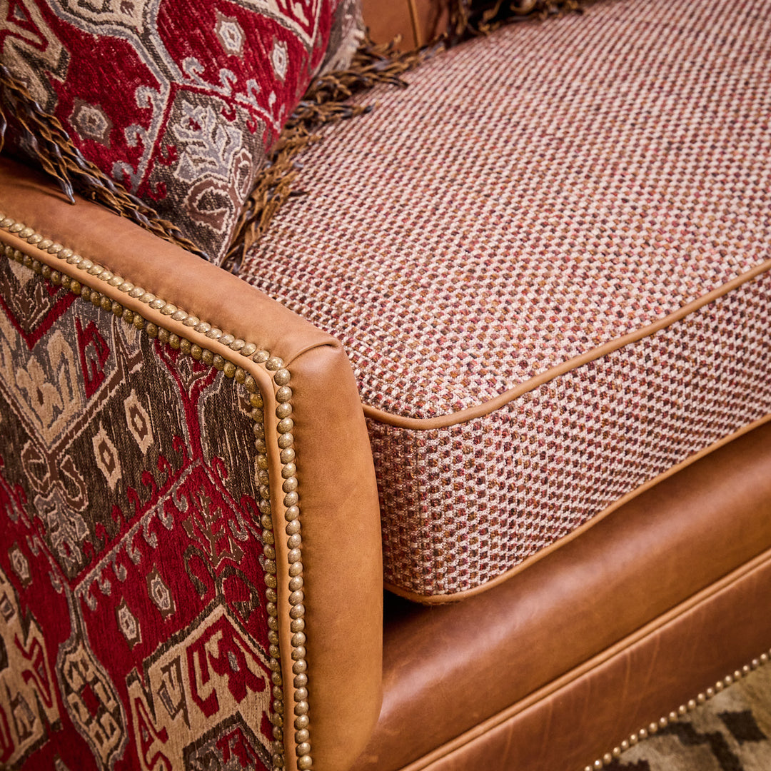 Roaring Springs Western Leather Loveseat