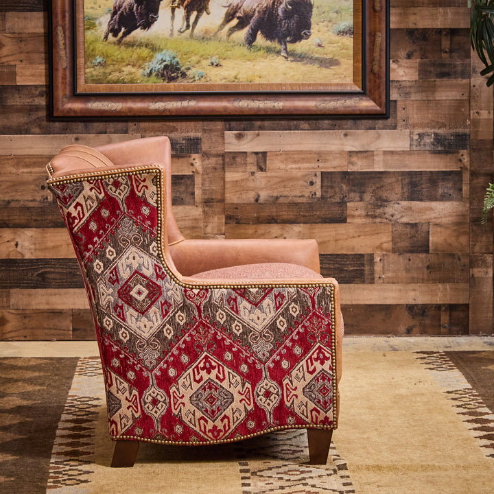 Roaring Springs Western Leather Loveseat