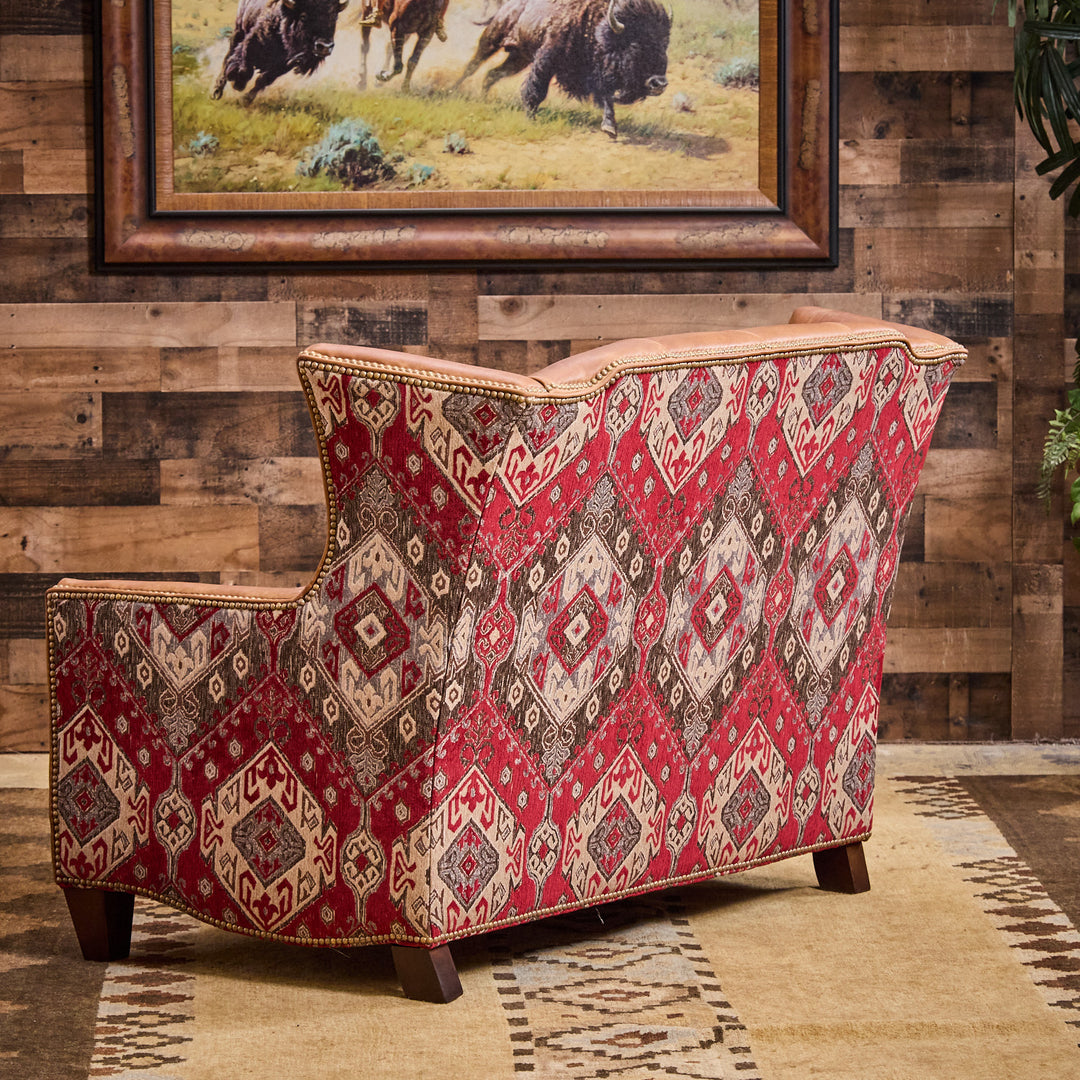 Roaring Springs Western Leather Loveseat