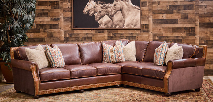 Josephine Shotgun Leather Sectional
