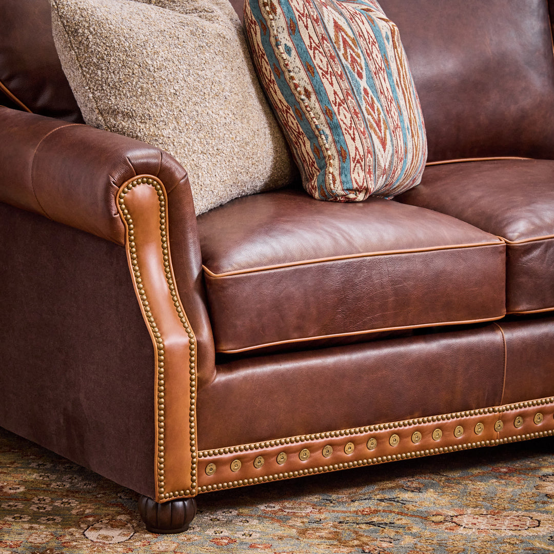 Josephine Shotgun Leather Sectional