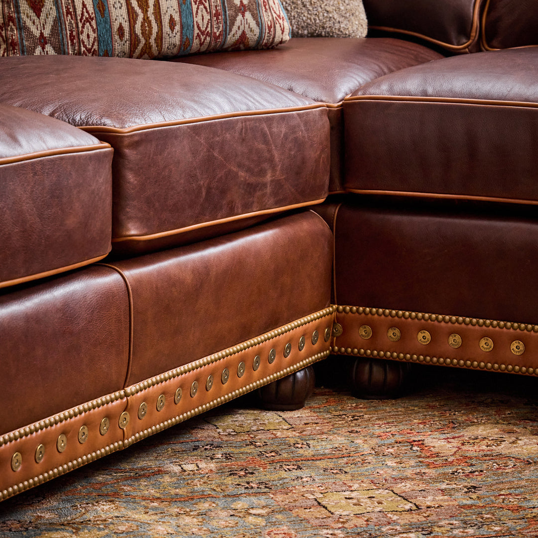 Josephine Shotgun Leather Sectional