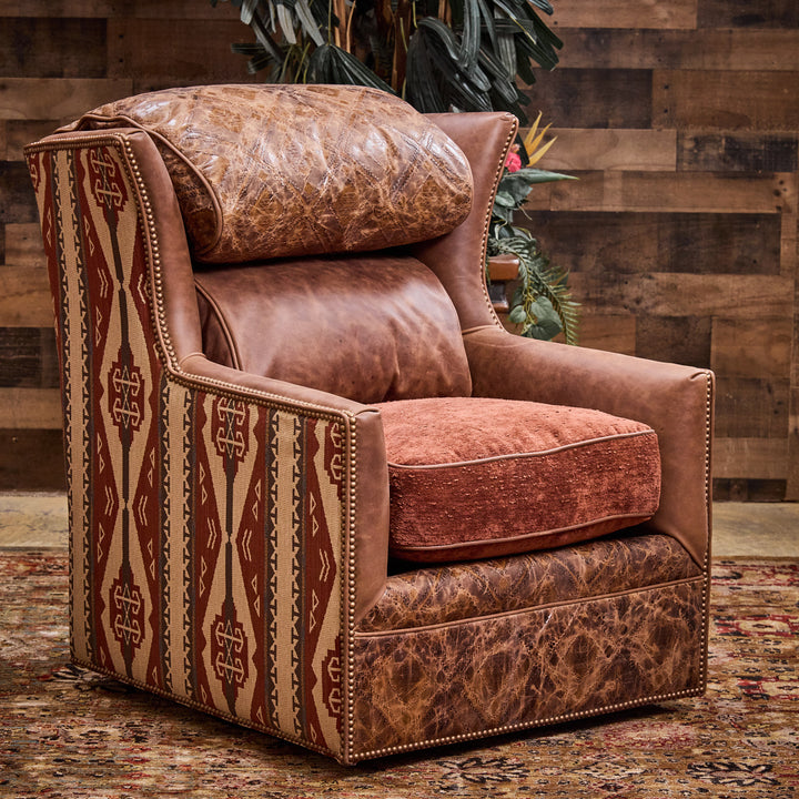 Santa Rita Southwestern Swivel Chair