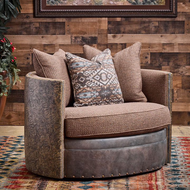 Diana Embossed Swivel Chair