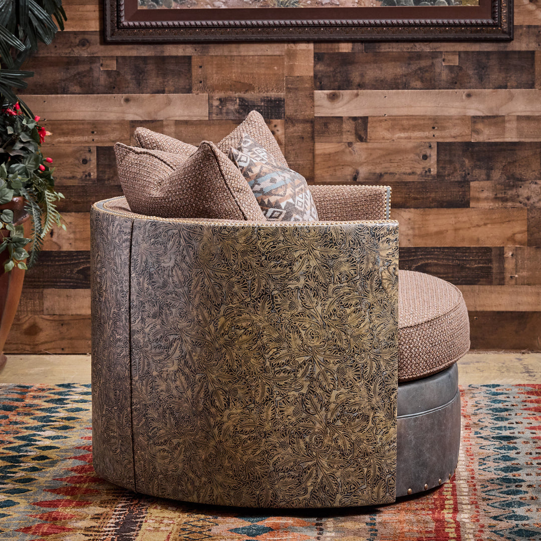 Diana Embossed Swivel Chair