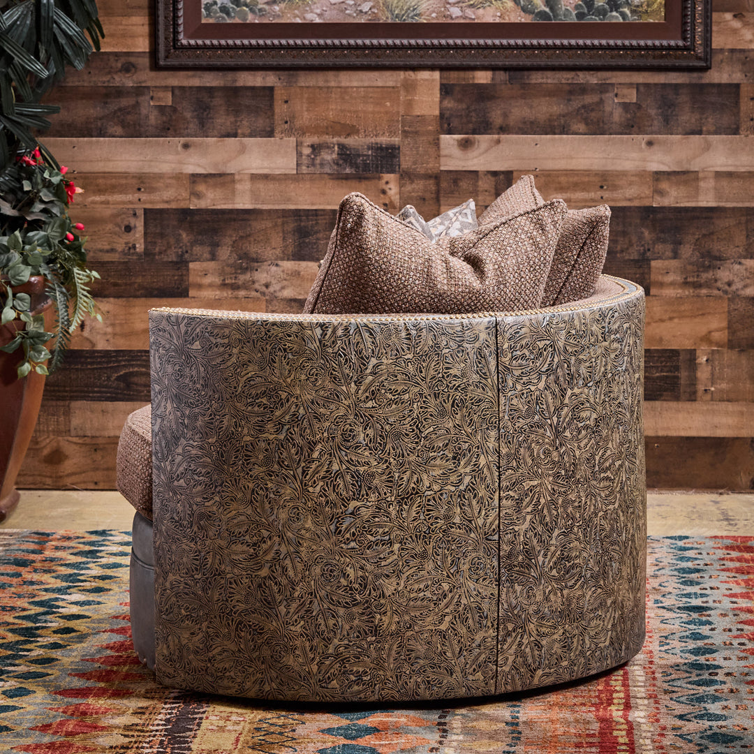 Diana Embossed Swivel Chair