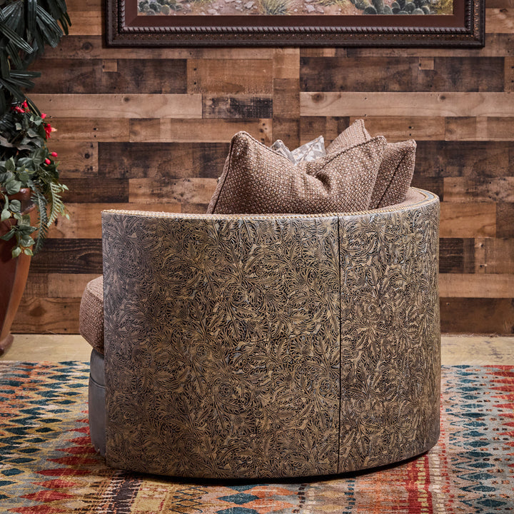 Diana Embossed Swivel Chair